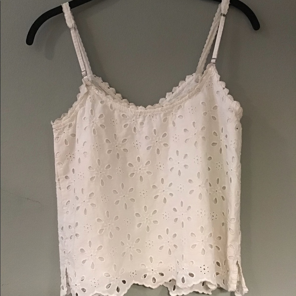 White embroidered tank - Picture 2 of 5